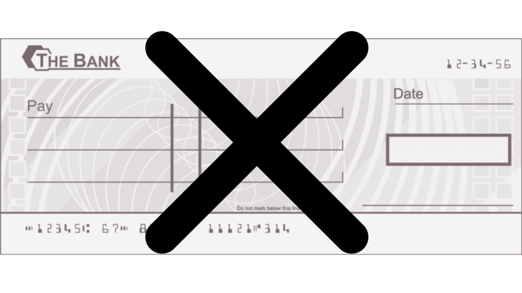 cancelled cheque in document shredding
